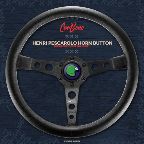 Horn button for sport steering wheel