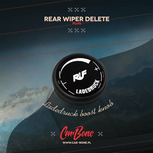 Rear wiper delete plug – pattern – for 964/993/924/944/968